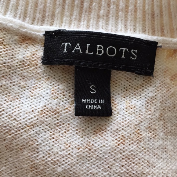 Talbots yellow button down sweater - Picture 6 of 8